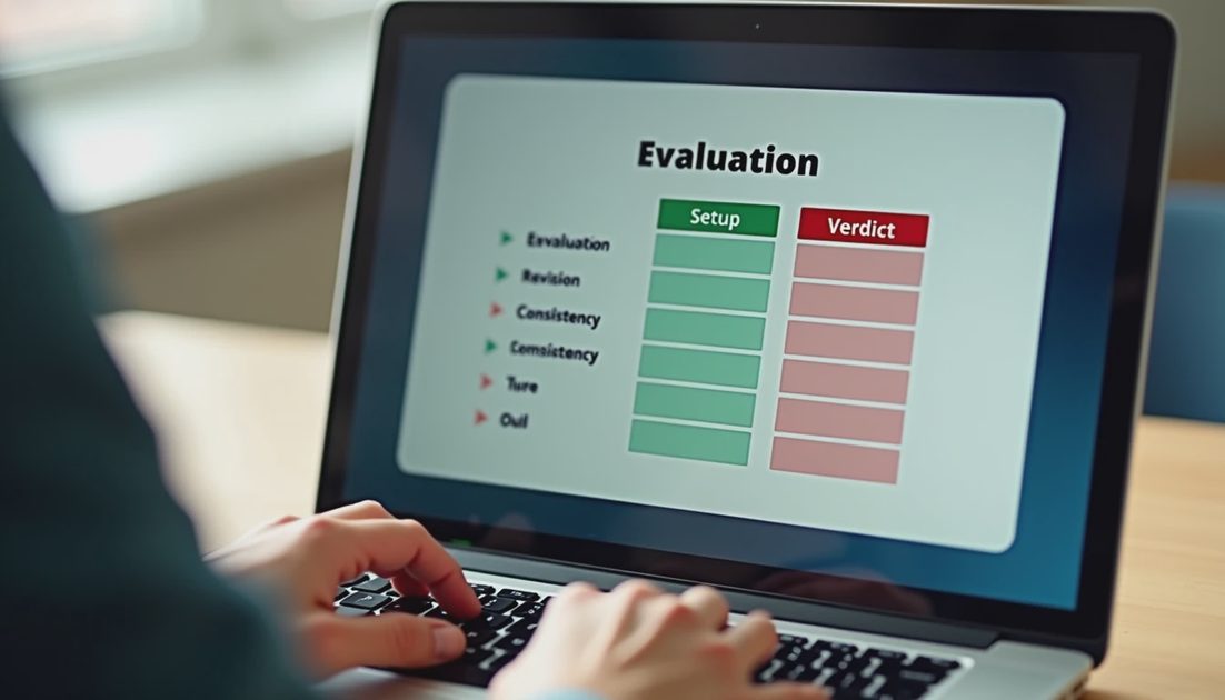 Screen showing evaluation table for kept and deleted AI tools