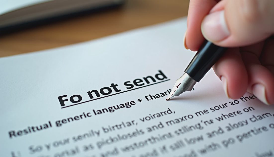 Hand writing final do-not-send verdict on AI workflow deliverable